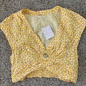 Free People Key Hole Crop Top